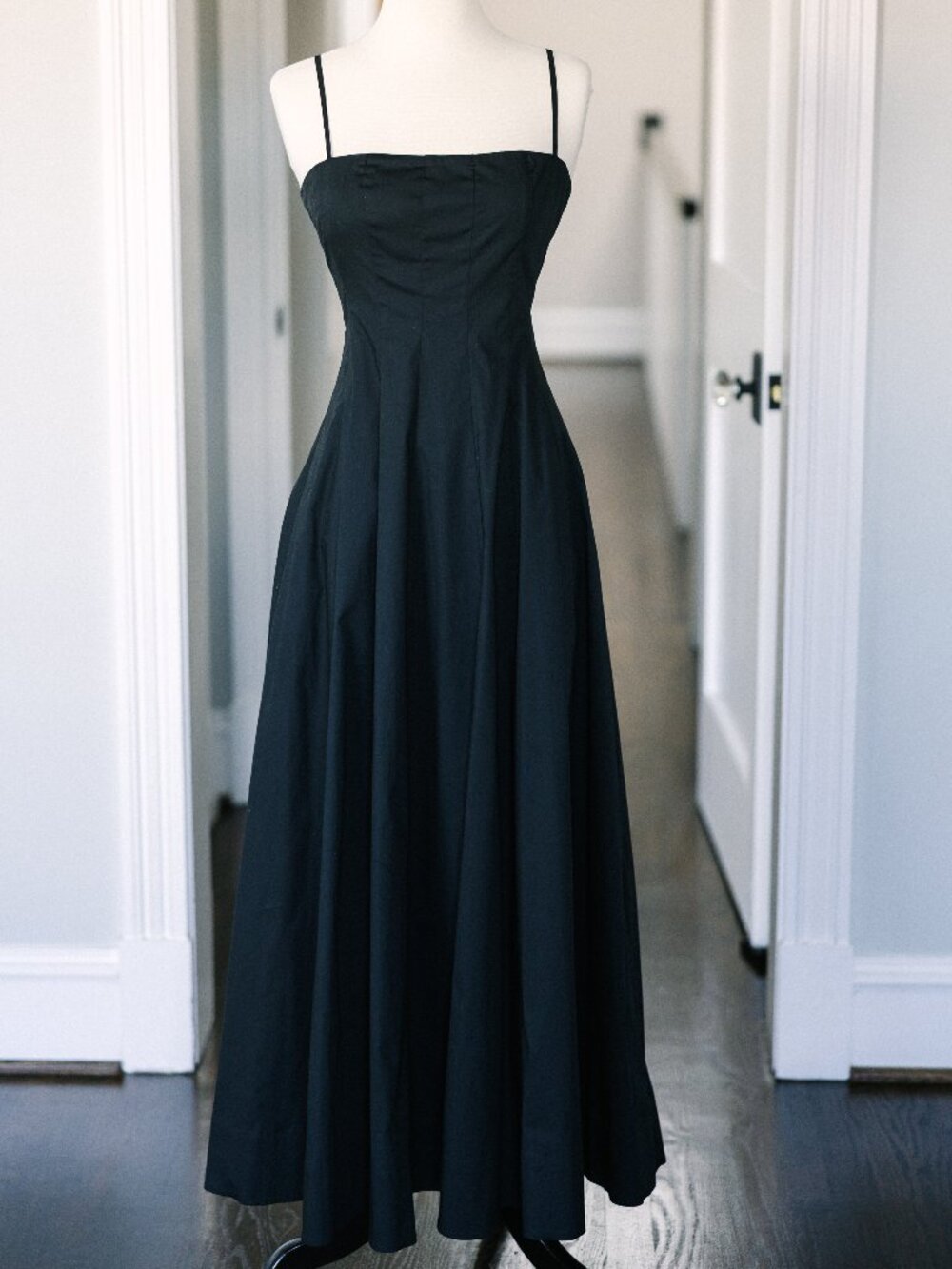 STAUD Wylie Maxi Dress Black Size 6 | New Without Tags